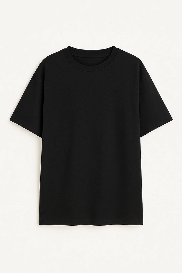 BLACK HEAVY WEIGHT OVERSIZED T-SHIRT