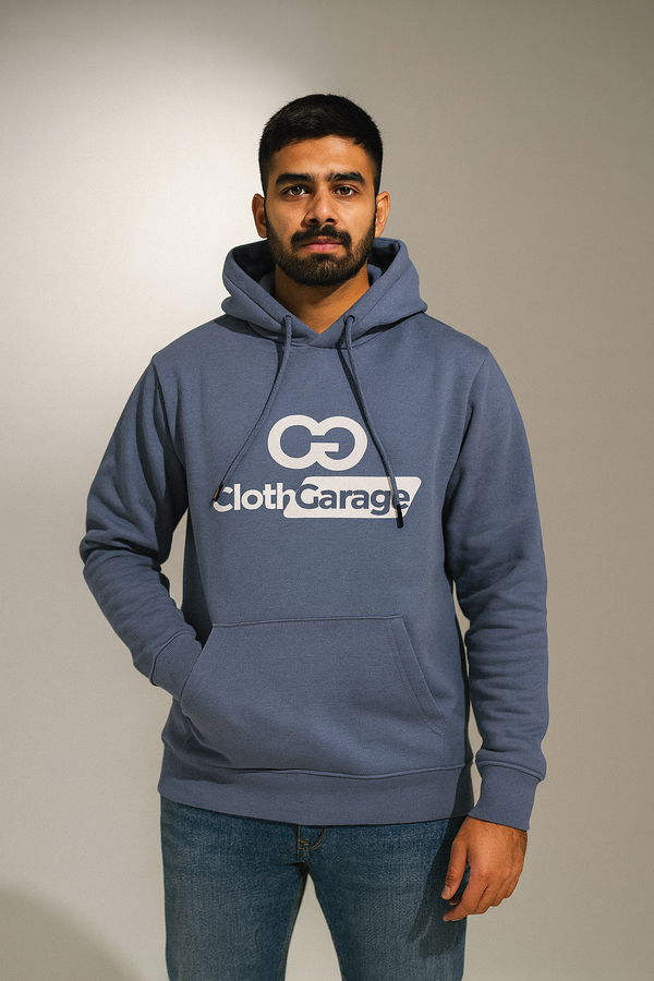Blue Cloth Garage Pullover Hoodie
