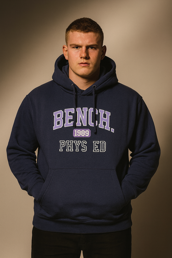 Navy Blue BENCH Pullover Hoodie