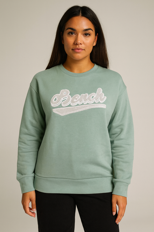 Mint Green BENCH Logo Sweatshirt