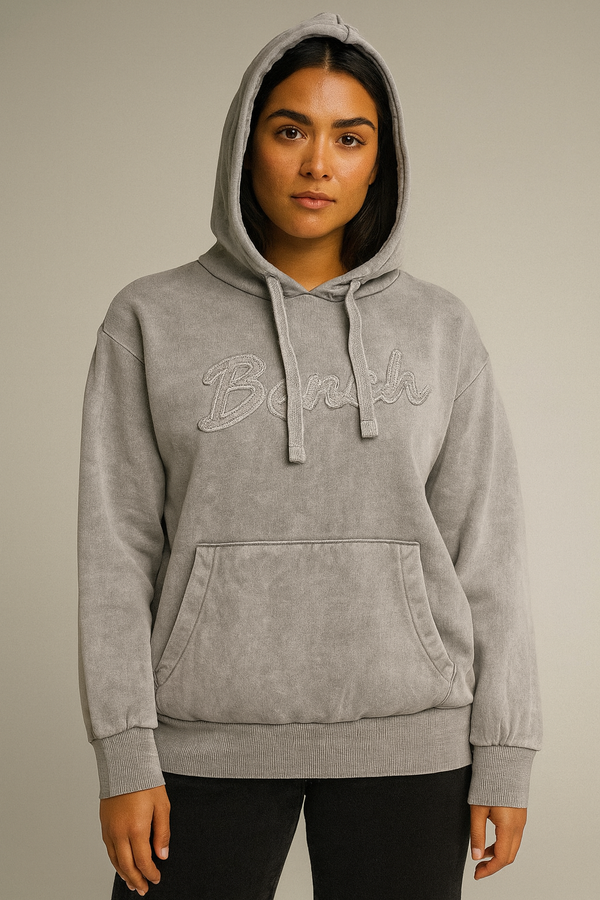 Grey BENCH Logo Hoodie