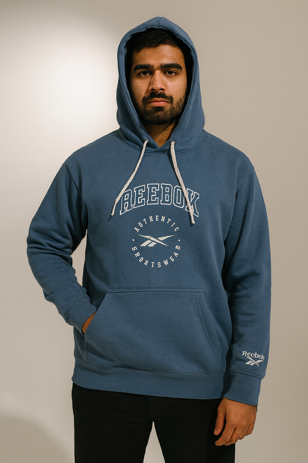 Authentic Sports Blue Reebok Pullover Hoodie