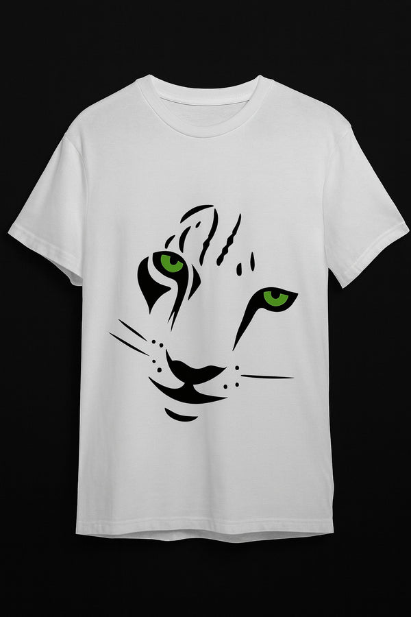 Bold Tiger Head Graphic T-Shirt